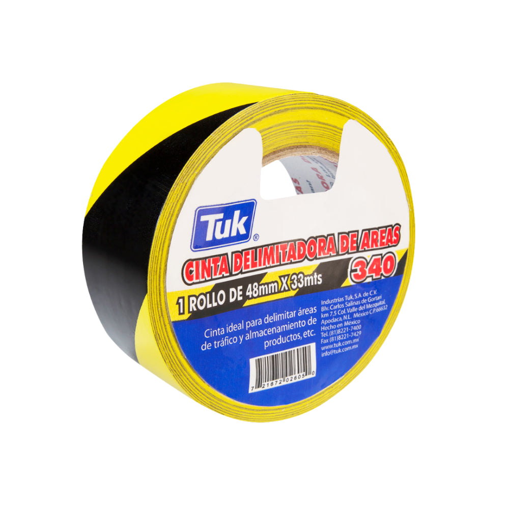 Cinta Delimitadora Tuk 340 Amarillo/negro 48mm x 33mt