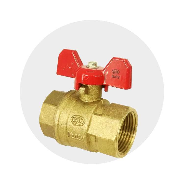 Valvula Esfera Laton Tipo Mariposa Hembra CNX