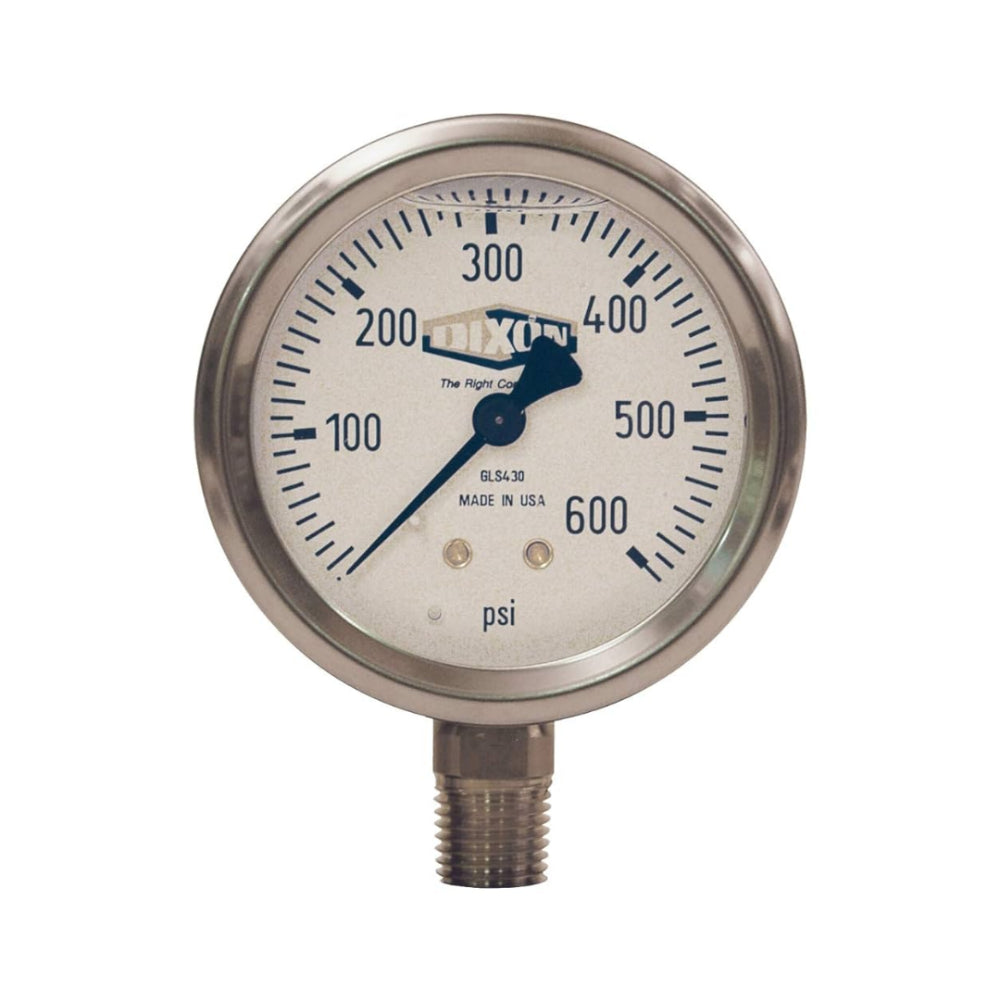 Manómetro Dixon de Acero Inoxidable con Glicerina