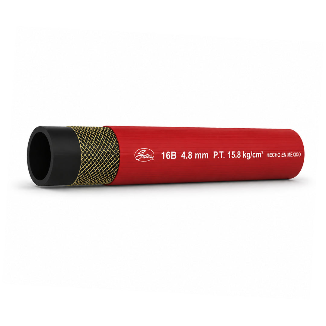 Manguera Roja para Soldador Oxigeno o Acetileno 200PSI 16B GATES