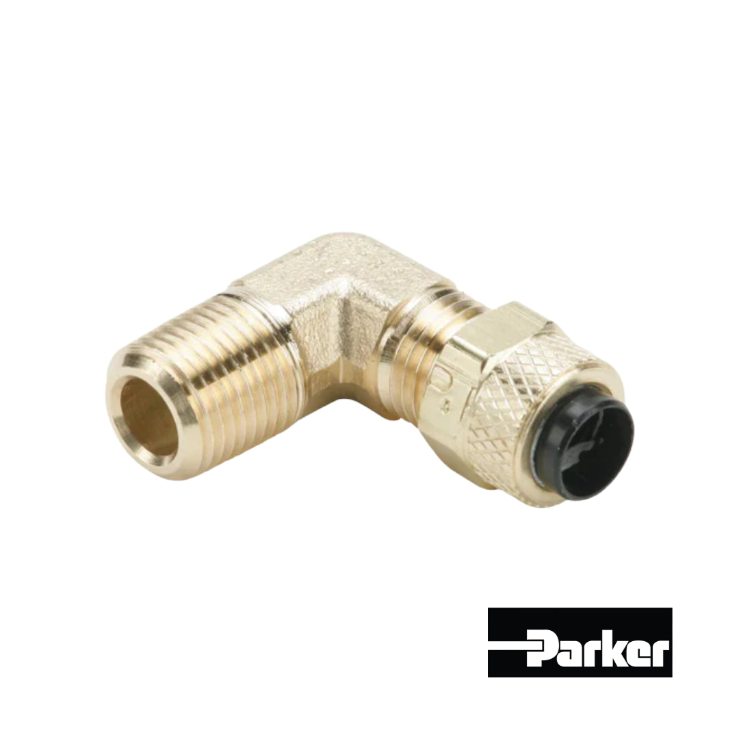 Conexión Codo 90° Parker de Latón para Soft Tubing 269P