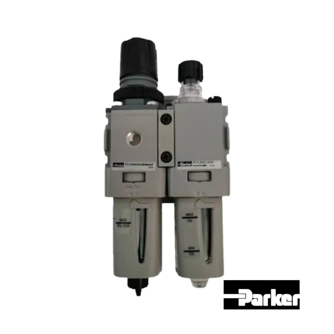 Conjunto filtro regulador y lubricador Parker P31CA92GEMNNLNW