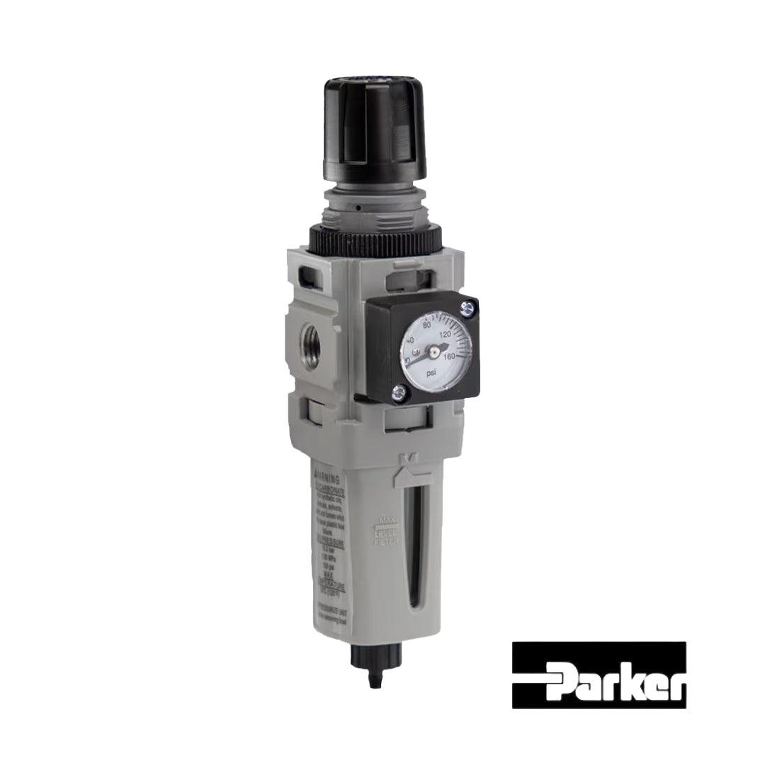 Filtro regulador neumático Parker P31EB92EGMBN5P 1/4" NPT