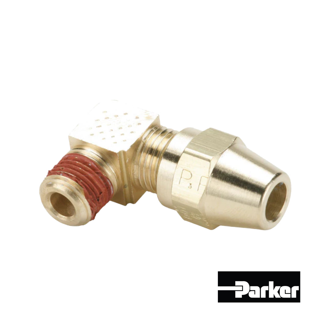 Codo 90° Parker de Latón para Freno de Aire 469F