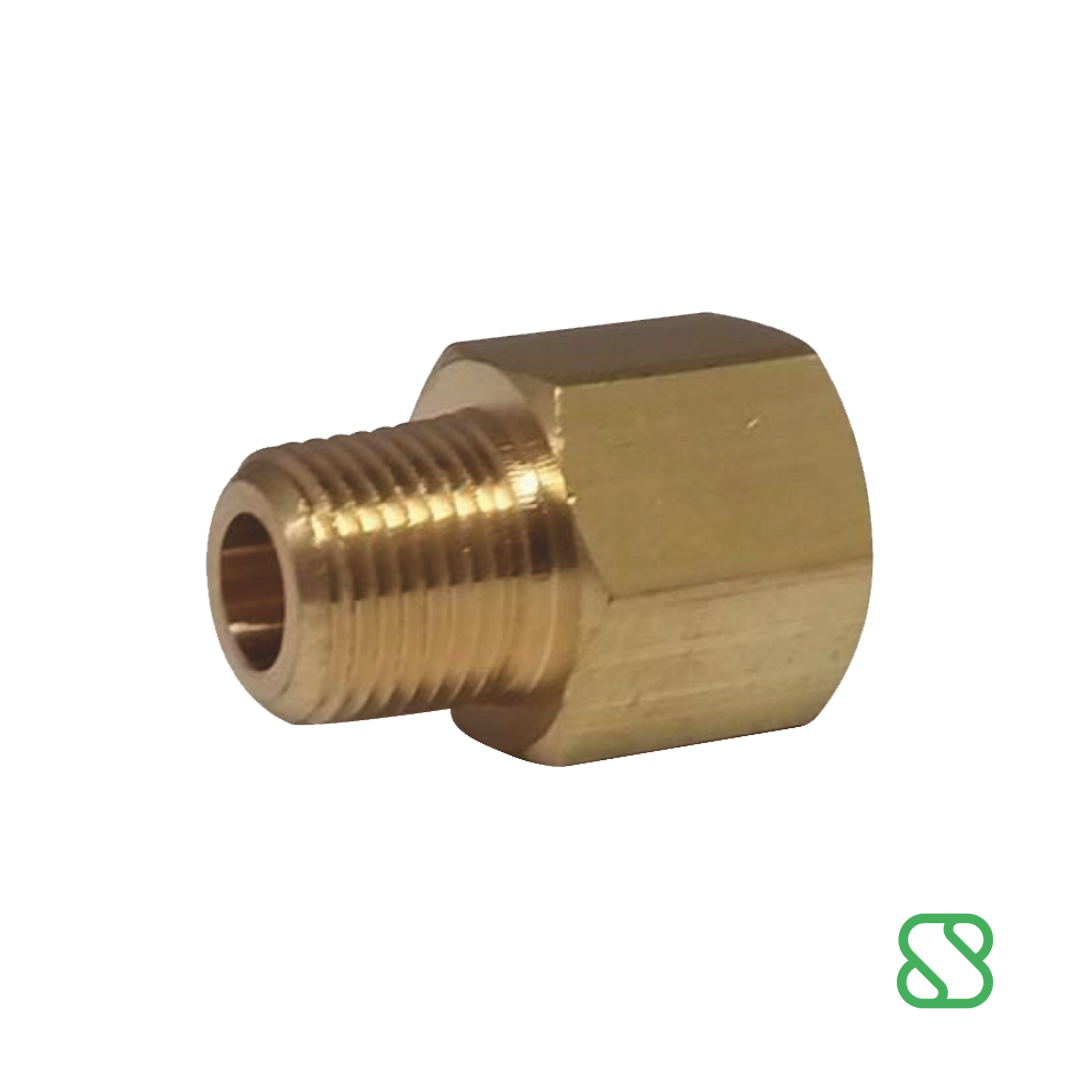 Adaptador Macho-Hembra NPT de Latón