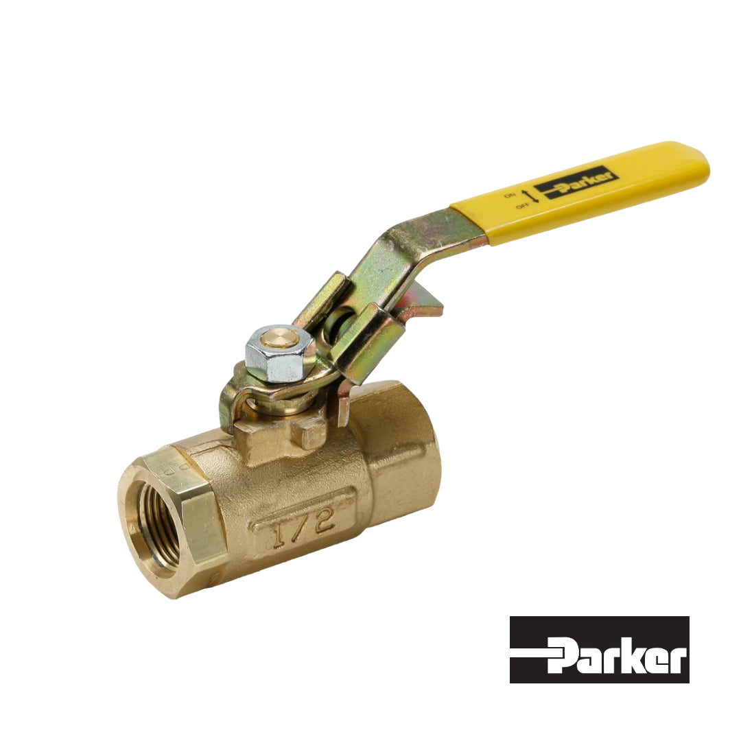 Valvula Bola Laton Con Bloqueo, Venteada Parker VVP500P 8