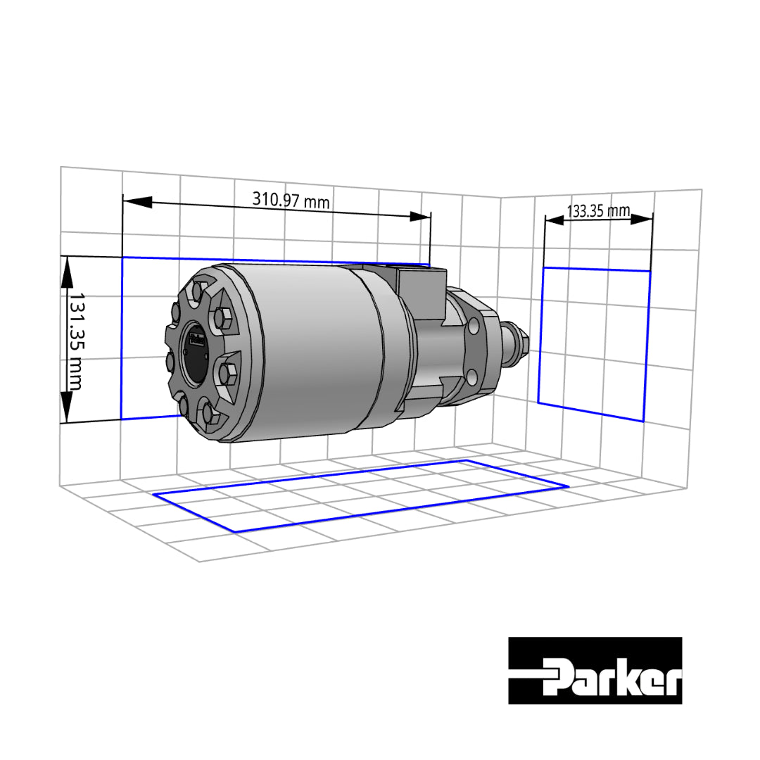 Motor de Servicio Medio - Serie Torqmotor™ TF Parker TF0475MS030AAAA